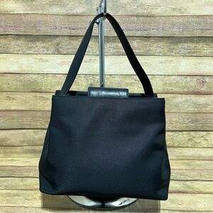 Coach Black Canvas Small Handbag